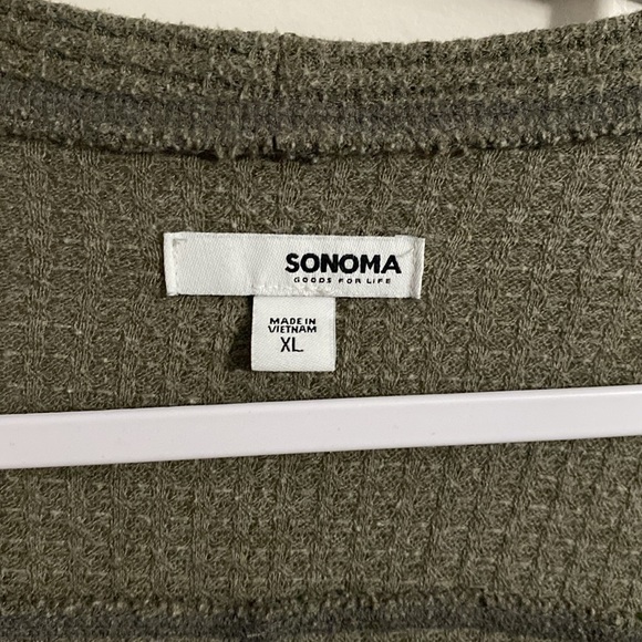 SONOMA lounge wear button up cardigan size: XL - Picture 2 of 7